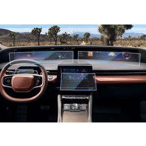 CDEFG 5Pcs for 2024 2025 2026 Lincoln Nautilus Screen Protector Tempered Glass for 2024-2026 Lincoln Nautilus Accessories 11.1" Navigation Display & Dashboard Dual Displays & Instrument Panel
