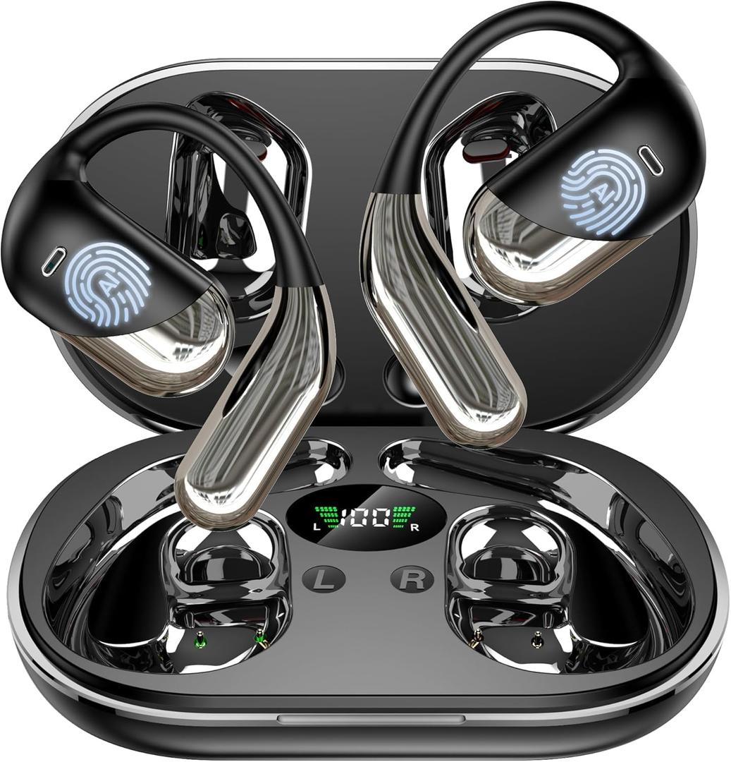 Translation Earbuds Real Time - AI 144 Language Translator Earbuds, English Spanish Translator Headphones, 3-in-1 Translating Device, Translate Ear Buds for Travel Learning with Charging Case (Classic Black)