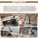 Faucet Mat for Kitchen Sink - 23.6" Diatomite Fast Stone Drying Mat for Kitchen Counter Tray Absorbent Mat Splash Guard for Bathroom Counter Kitchen Sink Accessories (Light Gray)