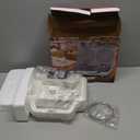 Pizzelle Maker Electric, Non-stick Stroopwafel Iron, 2 X 5" Cookie Machine for Christmas, 4" Mold Included, White