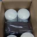 Lamosi 16 oz Coffee Cups 50 Pack, Disposable Coffee To Go Cups with Lids, Stir Sticks and Sleeves, 16 oz Black Hot Paper Cup for Home, Travel, Office