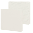 Easy-Going Waterproof Patio Cushion Covers 22x20x4 inch 2 Pack Replacement Non-Slip Outdoor Seat Cushion Slipcover with Zipper. Cream