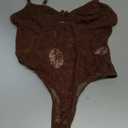 Avidlove Women Lingerie Lace Bodysuit Sexy Deep V Teddy Snap Crotch One Piece Babydoll Mesh Body Suits, Small