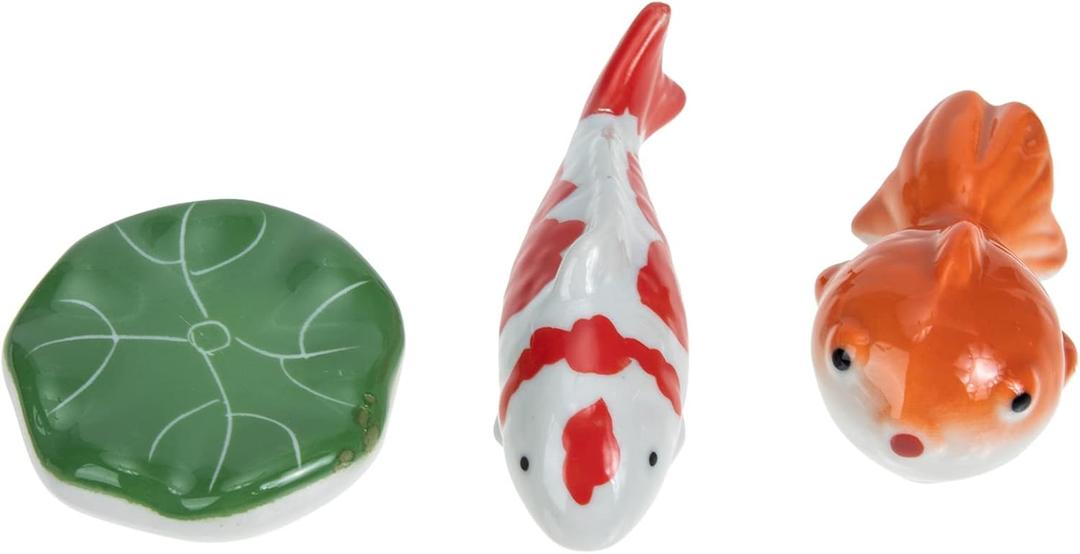 Sewroro 3Pcs Ceramic Ball Fish Tank Float Artificial Aquarium Fishes Aquarium Decor Floating Ornament Ocean Sea Animals for Aquarium Fish Figurines Decors 10x4cm