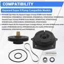 SPX3020E Seal Plate, SPXHKIT2 Repair Kit and SPX3010C Impeller Compatible with Hayward Super II Pool Pump