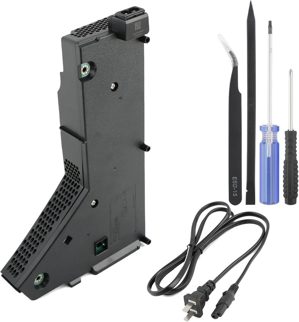 for PS5 Power Supply Replacement for PS5 PA-1401-JT3 /ADP-400FR Internal Power Source with AC Adapter Console Accessories Parts with Power Cable Repair Tools