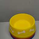 12 Pieces Dog Paw Plastic Bowls Dog Theme Birthday Party Supplies Puppy Party Supplies Blue and Yellow Food Trays with Bone Cards for Birthday Favors(Red)