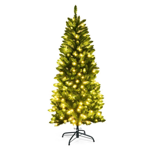 5 ft. Pre-Lit LED Slim Fraser Fir Artificial Christmas Tree