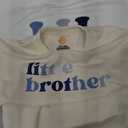 2 x 2PCS Baby Boy Little Bro Romper Set, Baby Bodysuit, Newborn Boy Gift, Baby Boy Outfit, Cute Little Bro Baby Outfit