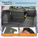 powoq Cargo Mat Compatible with 2016-2022 Honda HRV Trunk Mat Cargo Liner Back Seat Protector TPE Replacement for 2016 2017 2018 2019 2020 2021 2022 Honda HRV Accessories (Trunk Mat+Backrest Mats)