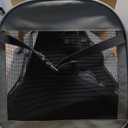 Paw Ballet Cat Carrier with Wheels, Foldable Rolling Pet Dog Carrier with Wheels and Big Pocket, Large Cat Carrier Travel Bag for 2 Cats Dogs Under 30 lbs for Outdoor Vet Visits, Gray, 21"L x 13"W x 13"H