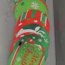 Soulchen 12 Pcs 9 Inch Large Christmas Ornaments Outdoor Double Sided Hanging Ornaments Giant Plastic Red Green and White Christmas Yard Decorations for Lawn Porch Holiday Xmas Hangings Decor