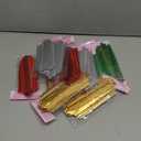 WILLBOND 20 Pieces 6 Inch Pull Bows Gift Wrapping Ribbon Pull Bows for Christmas Wedding Baskets Valentine Multicolor Wrap Accessory for Gift Present Holiday Decor(Green, Red, Gold, Silver)