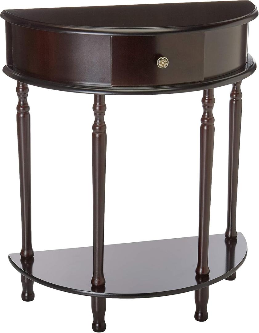 Frenchi Home Furnishing End Table/Side Table, Espresso Finish (11.6 x 23.7 x 28 in)