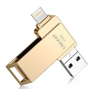MFi Certified 512GB Flash Drives 3.0 High Speed 3ni1 USB Stick External Storage Compatible for iPhone/PC/iPad/Android/More Devices for Photos and Videos Transfer St