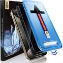 MAGIC JOHN 2 Pack for iPhone 15 Pro Max 6.7 inch Privacy Glass Screen Protector, Auto Dust-Elimination Installation, Bubble Free, Easy Installation