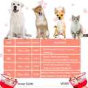 Inflatable Dog Cone Collar for Large Medium Small Dogs, Soft Dog Donut Collar Adjustable Recovery Cone for Pets After Surgery, Extra Enhanced Anti-Licking Guard Shield for Pets (ML, Strawberry)