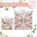 200Pcs Floral Paper Napkin Disposable Watercolor Rose Flower Paper Napkin Decorative Dessert Dinner Hand Towels for Bathroom Wedding Baby Shower Birthday Party(6.5 * 6.5 inch)