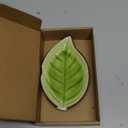 Spoon Rest for Stove Top, Ceramic Spoon Holder, Spoon Holder for Kitchen Counter, Cooking Utensil Rest, Kitchen Countertop Organization and Storage (Green)