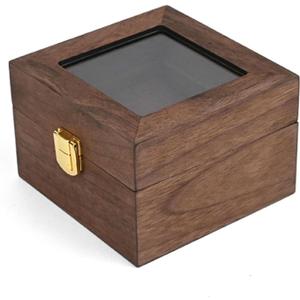 JEKKAH Solid Wood 2 Watch Box Vintage Wooden 2 Watch Storage Box Display Wooden Box For Home Storage, Travel And Display