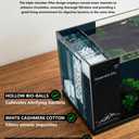 Fish Tank Kit,3.5 Gallon Small Aquarium,Ultra-Clear Nano Aquarium,Betta Fish Tank,Suitable for Small Fish Tank,Aquarium Starter kit,Desktop Fish Tank (Black Background)