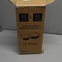 40 Sets of Reusable Snack Containers with Lids Suitable for School, Office Lunch, and Takeaway Sauces Double Compartment Snack Containers, Snack Packs Container