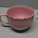 Bosmarlin Large Ceramic Coffee Mug Set of 2, Stoneware Jumbo Latte Mugs Tea for Office and Home, 16 Oz, Dishwasher and Microwave Safe(Pink, 2)
