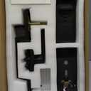 WiFi Front Door Lock Sets with Handle, Fingerprint Keyless Entry and Smart Keypad with Lever Handles, Electronic Screen+WiFi Gateway, APP Control, Auto-Lock, Voice Control