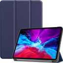 Tablet Cover for Apple iPad Pro 12.9 3rd 4th Generation(2018 2020 Release),Ultra Slim Folio Stand Lightweight Leather Case for Apple iPad Pro 12.9" Gen 3th 4th (KST-Dark Blue)