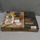 Pizza Turning Peel 9 Inch Perforated Pizza Peel and Pizza Brush Ash Rake 4 Piece Wood Fired Commercial Pizza Oven Utensil Kit with 40-Inch Aluminum Handle