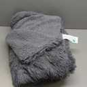 Bedsure GentleSoft Fuzzy Sherpa Faux Fur Twin Blanket Grey Cozy Gifts for Women Men, Soft Fleece Plush Warm Minky Thick Blanket Twin Size for Bed, Couch, Dorm Essentials Grey Room Decor Gifts, 60x80