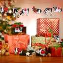 2 x Hoteam 36 Pcs Cow Christmas Ornaments Wooden Cow Ornaments for Christmas Tree Animal Hanging Decor for Farmhouse Home Xmas Holiday Crafts Party Supplies Decorations