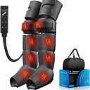 Leg Massager with Heat and Air Compression, Foot and Calf Massager for Circulation and Pain Relief, Sequential Compression Boots with 6 Modes, 9 Intensity, 3 Heat - Gifts for Mom, Dad, Woman