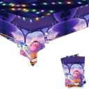 2Packs Inside Out Tablecloth Disposable Tablecover Birthday Party Supplies and Decorations for Kid Boy Baby Shower Rectangle Tables 70"X42"