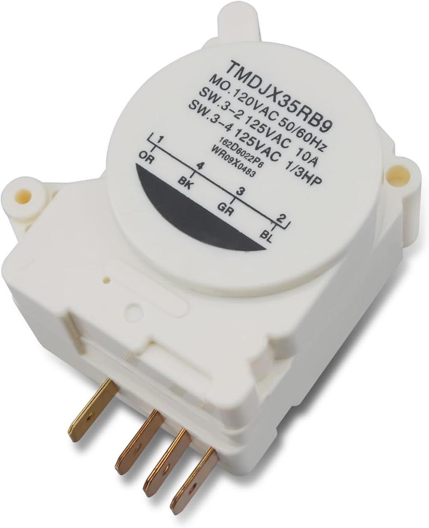 WR09X0520 Refrigerator Defrost Timer Control Fits for GE Refrigerators TBX CTX MTX CTH MTH TBH Models, Replacement WR0X520 AP2061721