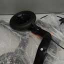 Lightweight Rollator Walker with Seat for Seniors, Foldable Rolling Walker with 10" Large All-Terrain Puncture-Proof Tires, Adjustable Height, Hand Brakes, and Storage Bag (19.58 lbs) (74a - Black (10" Front and 8" Rear Wheel))