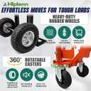 Aluminum 4 in 1 Convertible Hand Truck Dolly with 4 Wheels
