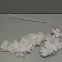 50Pcs in Bulk Artificial White Cherry Full Blossom Branches 35 Inch for Tall Vase Wedding Home Decoration Fake Silk Flowers for Table Centerpiece Garden Party Indoor Outdoor (White - Pack of 50)