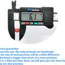 960pcs Natural Stone Beads Polished Beading 6mm Loose Beads Gemstone Crystal Energy Stone Healing Power for DIY Jewelry Making (6mm 24 Materials R2)