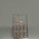 24Pcs Valentines Press on Nails Short Almond French Tip Heart Fake Nails with Lace Winter Holiday Press ons Designs Full Cover Acrylic Kit Glue on Nails Glossy False Nail Stick on Nail for Women