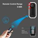 Wsdcam 113dB Bike Alarm Wireless Vibration Motion Sensor Waterproof Motorcycle Alarm with Remote
