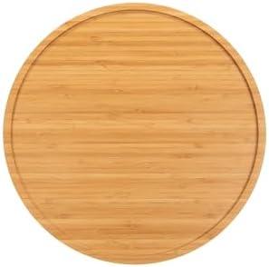 Mateda Bamboo Lazy Susan Turntable for Pantry Cabinet or Table (14 inch)