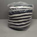 18 Pcs Black White Cabana Stripe Family Towels Set-6 Bath Sheets,6 Hand Towels,6 Washcloths Soft Jumbo Bathroom Towels Absorbent Shower Towel Quick Dry Beach Chair Towel Spa Gym Hotel Towel Set