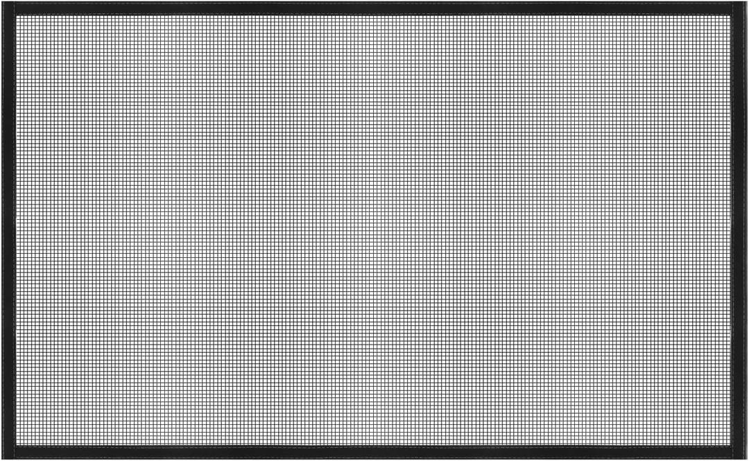 uxcell Window Screen Mesh, 35" x 59" DIY Fiberglass Netting Mesh Black Frame with Hook and Loop Adhesive Edging Black Mesh for Bedroom, Living Room, Kitchen