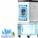 Portable Air Conditioners, 3-in-1 Portable AC Unit with Removable 2.6 Gal Water Tank, Dehumidifier & Fan,Evaporative Air Cooler Windowless with 3 Wind Speeds Swamp Cooler for Bedroom Office Garage