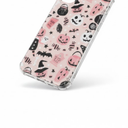 Pink Halloween Pumpkin Ghost Case Compatible with iPhone 17, Witchy Pumpkin Halloween Boo Cover, Cool TPU Phone Case Cover