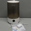 Homvana Humidifiers for Bedroom Home, 3.6 L Cool Mist Top-Fill 34H Super Long Time, Quiet 23dB, Baby Humidifier, Oil Diffuser for Large Room, House, Plant, Nursery, Office, BPA FREE, Ultrasonic (Grey)