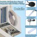 8Ft Magnetic Window Air Conditioner Drain Kit Universal Portable Air Conditioner Drain Hose Kit AC Drain Pipe Replacement Condensate Drain Hose Funnel Connector for Window AC and Mini Split Units