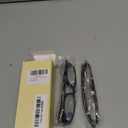 Gaoye +1.0 2-Pack of Reading Glasses - Blue-Light Filter, UV Protection - Readers with Rectangle Frames (1 Black + 1 Leoparde)