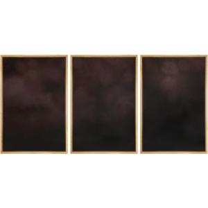 SIGNFORD Framed Canvas Print Wall Art Set Deep Earth Tones Abstract Illustrations Modern Art for Living Room, Bedroom, Office - 16"x24"x3 Natural (A10-25023-m05)